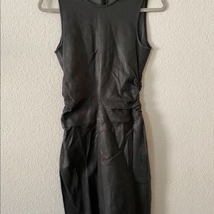 Leather dress